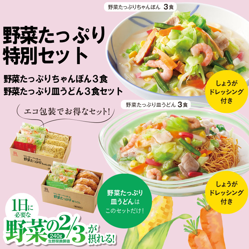 野菜たっぷり特別セット